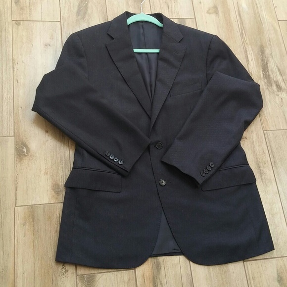 Corneliani Black Men's Striped Blazer Sport Coat - Picture 2 of 8